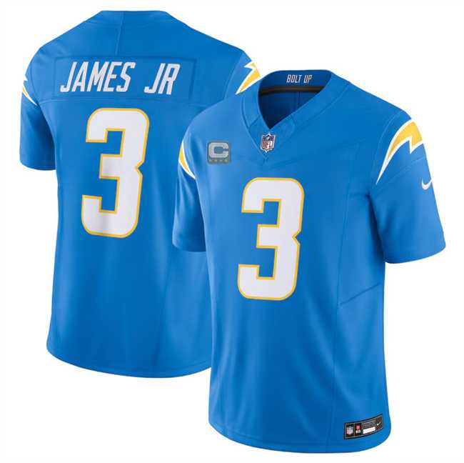 Men & Women & Youth Los Angeles Chargers #3 Derwin James Jr. Blue 2024 F.U.S.E. With 4-Star C Patch Vapor Untouchable Limited Stitched Jersey